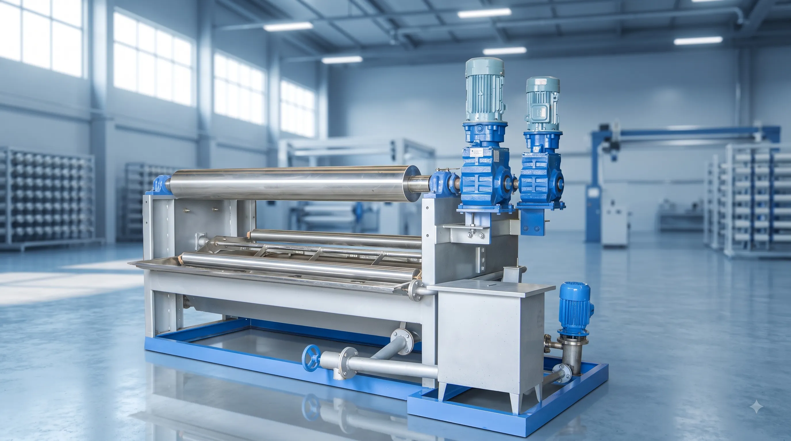 Automatic Smart Jigger inside an automated textile factory